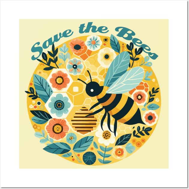 Save the Bees Wall Art by Heartsake